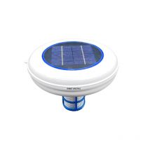 Ionizzatore solare per piscina Pulitore wireless Pannelli solari circolari Resistente alle al cloro