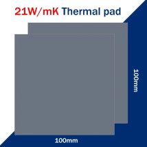 21W/MK GPU CPU podkładka termiczna radiator chłodzenie przewodząca podkładka silikonowa 80x40/100x100mm wysokiej jakości podkładka termiczna izolacja termiczna