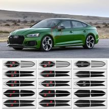 2 pz 3D ABS Per AUDI S5 SLINE ABT RS5 Distintivo Decorazione Della Decalcomania Auto Parafango Ala Laterale Emblema Adesivi Accessori di Modifica Auto