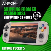 AMPOWN Retroid Pocket 5 RP5 Lettori di giochi portatili 5.5 ''AMOLED 1080P Schermo Android 13 Lettore di videogiochi retrò portatile SD865
