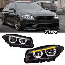 TYPY Reflektory samochodowe do BMW serii 5 F10 2010-2016 Lampy samochodowe LED Światła do jazdy dziennej Dynamiczne kierunkowskazy Akcesoria samochodowe