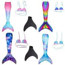 2024 nuovi bambini adulti nuoto coda di sirena ragazza mamma cosplay costume da sirena regalo per feste per bambini costume da bagno fantasia con pinna monopinna