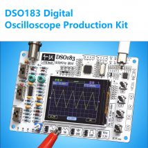 Oscyloskop cyfrowy DC 5V DSO183 DIY, części pojedzielne, zestaw do samodzielnego montażu, nauka, szkolenie praktyczne, zestaw do produkcji elektroniki, 0-500 kHz, interfejs TypC
