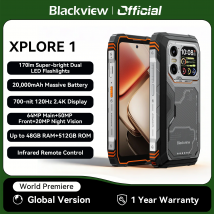 Blackview XPLORE 1 Telefon komórkowy outdoorowy, wodoodporny, wytrzymały smartfon 5G z systemem Android 15, wyświetlacz 6,78 cala 2,4K, 16 GB + 512 GB, 20000 mAh