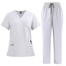 Classico nuovo set di scrub per infermiera da uomo accessori per infermiere uniforme medica chirurgica dentale clinica top pantaloni abbigliamento da lavoro da laboratorio