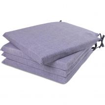 ReinoMansidi SL - Cojin de silla 40x40x3cm , Cojin para sillas de terraza/Salon/Playas,Cojin con cremallera, Cojin desfundable,Facil de limpiar