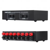 2 In 2 Out Lautsprecher Wahlschalter Audio Signal Switcher Power Verstärker Audio Receiver Splitter Box Audio Distributor