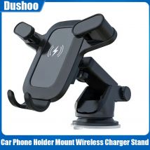 360 °   Supporto per telefono per auto con rotazione Supporto per caricabatterie wireless Supporto per telefono a ricarica rapida con ventosa per iPhone Samsung Xiaomi *