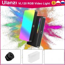Ulanzi VL120 RGB Luce video per fotocamera Mini portatile 3100mAh Illuminazione fotografica Smartphone Vlog Luce di riempimento Luce video RGB