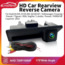 AHD 720/1080P 170-175 °   Goldene Rückfahrkamera mit Kofferraumgriff für Audi A3 A4 A6L Q3 Q5 Q7 VW Passat Touareg Tiguan Sagitar