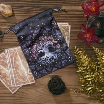 2023 Velvet Tarots Card Storage Bag Oracle Card Witch Divination Accessories Drawstring Package Tarot Cards Supplies
