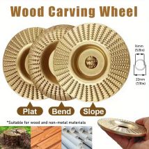 1/3szt Tarcza do rzeźbienia w drewnie Wszechstronna tarcza szlifierska Narzędzie do kształtowania drewna Tarcza ścierna o średnicy wewnętrznej 22mm