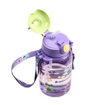 1PC Kids Water Sippy Cup Kids Water Bottle with Straw and Handle Portable Drinking Bottle Cup Children