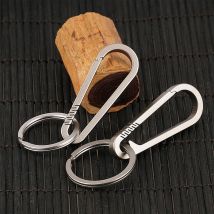 1PCS Multifunktionale Titan Legierung Metall Schlüsselbund Quick Release Karabiner Schnalle Auto Zubehör Taille Schlüsselring