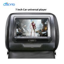 Universal 7" LCD Screen Car Headrest Monitor Rear Seat Pillow For MP4 MP5 DVD Player Support AV/USB/SD/FM/Headphone/Bluetooth