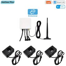 Tuya Smart Life 3-Phasen-WLAN-Bidirektion aler Energie zähler mit Klemm stroms ensor für