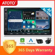 ATOTO 7 pulgadas QLED Android 13 estéreo de coche 2Din Bluetooth GPS reproductor Multimedia Apple pantalla de reproducción de coche Android Auto 2 Din Radio X10