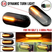 For SEAT Leon Ibiza 6L Ford Focus MK2 VW Golf 3 4 Lupo Passat Polo 6N 9N Bora Dynamic Side Marker Sequential Turn Signal Light