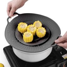 Universal 30cm Silicone Pot Lid Pot Cover Spill Stopper Lid Reusable Multifunctional Overflow Stopper Lid For Pans And Pots