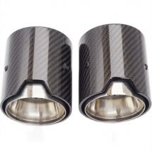1 Stück M Performance Auspuffspitze 93 mm passend für modifizierte M2 M3 M4 3er 4er Serie Kohlefaser Autozubehör Schalldämpferrohr