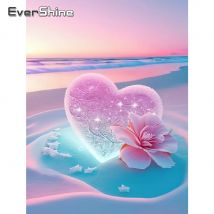 Evershine Diamant Mosaik Liebe Herz Stein Neue Ankunft Stickerei Landschaft Kreuz Stich Blume Malerei Meer Handgemachtes Geschenk