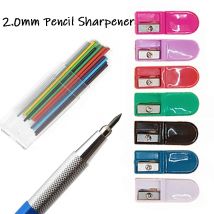 10 teile/satz Tragbare 2,0mm Mechanische Bleistift Spitzer Mini Mehrfarben Standard Bleistift Schneiden Maschine Schule Schreibwaren