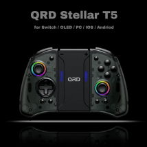 QRD stellare T5 Joypad Wireless per Nentindo Switch/Lite/Oled Joystick effetto Hall 8 colori LED