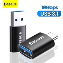 Baseus USB 3,1 tipo C OTG adaptador USB C macho a USB A hembra convertidor para Macbook Samsung Xiaomi 10Gbps sincronización de datos conector OTG