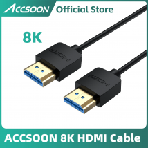 Accsoon Cavo da HDMI a HDMI 8K Trasmissione video ad alta velocità ad alta definizione da 50 cm per Sony/Per Nikon/Per accessori per fotocamera Canon