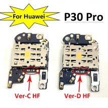 Neue Für Huawei P30 Pro SIM/SD Kartenleser SIM Halter Anschluss Bord mit Mikrofon Ersatzteile