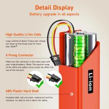 Wiederaufladbarer Li-Ionen-Akku für Roborock S4 Max S5 Max S6 MaxV S7 MaxV Q5 Q7 E20 E25 Xiaomi Mijia Gen 1 2 1S