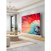 Electric Floor Rising ALR UST Projection Screen Black Grid 150 Max Tab Tension Ambient Light Rejecting for Laser Projector 3D 8K