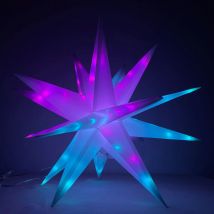 Luce stellare RGB a LED intelligente, luci notturne con controllo APP Bluetooth, lampada a punto di colore magico per decorazioni per la casa da campeggio per alberi da giardino, feste regalo