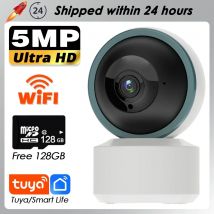 Tuya 360° °   Drahtlose 4K 8MP WiFi PTZ-Überwachungskamera für den Außenbereich mit automatischer Verfolgung, Dual-Screen, CCTV-Smart-Home-Überwachungs-IP-Kamera