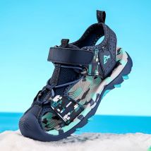 Outdoor Sport Kinder Anti-Bump Closed Toe Sandalen Mode Atmungsaktive Mesh Schuh jungen Casual Anti Slip Strand Sandalen