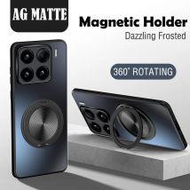 Hard AG Matte 360° °   Rotierender Ringständer, magnetische Hülle für Magsafe Xiaomi 15 14 13T 12 12T 11 Pro, Halterung, Rückseite