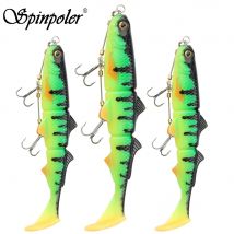 Spinpoler Pike Stinger Rig Hook Systerm z 3D Swimbait miękka przynęta przynęta na ryby wiosło T