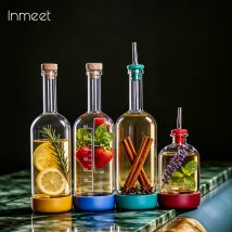 Inmeet Kreative Blase Weinflasche/Bar Saftflasche/Cocktailflasche/Ölflasche mit Skala Barkeeper Zubehör