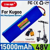 18650 lithium battery pack 48V 13S4P 15000mAh, equipped with BMS protection system, Kugoo M4/M4Pro/MaxSpeed series batteries
