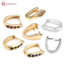 Pendenti in ottone color oro 18 carati Connettori Ciondoli a scatto Chiusure a clip Gioielli fai da te di alta qualità Creazione di accessori per collane per le donne