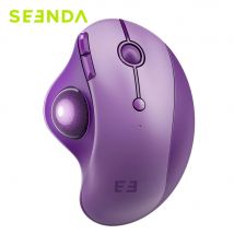 Seenda Bluetooth Wireless Trackball Mouse Ergonomic Rollerball Mice Rechargeable Multi Devices Mouse for Mac Android Windows