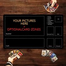 Tappetino da gioco personalizzato TCG 24 "X14" Tappetino da gioco personalizzato Tappetini da gioco da tavolo personalizzati con zone Accessori da tavolo MTG Giochi di carte collezionabili