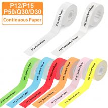 1Roll 15mm*7m Phomemo Q30 D30 D32 D35 Papier samoprzylepny do P12 P15 Naklejka z nazwą Rolki Bilet Samonaklejana etykieta Uwaga DLA Q32 Q35
