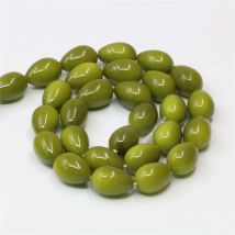 9x13mm Verde Oliva Conchiglia Artificiale Perle D'imitazione Perline Forma di Goccia D'acqua Grossista Perline Fatte A Mano Teardrop Creazione di Gioielli