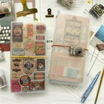 Fromthenon PVC-Reisende-Notizbuch, Füllpapier, Ordner, transparentes Aktenaufbewahrungsbuch, japanisches Briefpapier, Büro- und Schulbedarf