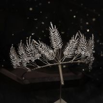 Vintage handgemachte Tiara Strass Kristall Tiaras und Kronen für Frauen Festzug Braut Hochzeit Haarschmuck Schmuck Diadem