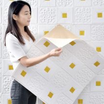 1-10 Stücke 70 cm x 1 m 3D Decke Hochwertige Wandaufkleber Selbstklebende Schaumstoffplatte Tapete Schlafzimmer Dekoration Wasserdicht