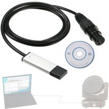 USB-DMX-Schnittstellenadapter uDMX DMX512 Q-Light Freestyler für Unterwasser-Wandstrahler, Gebäudelampen, Lichter, Konfigurationssteuerkabel