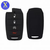 Xinyuexin Silikon Gummi Auto Schlüssel Fall Abdeckung Shell für Dodge RAM 1500 Begrenzte LongHorn 2019 2020 4 Taste