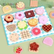 Holz DIY Desserts Spielzeug Montessori Simulierte Küche Pretend Spielen Spielzeug Obst Spieß Eis Geburtstag Party Geschenk Für Kleinkind